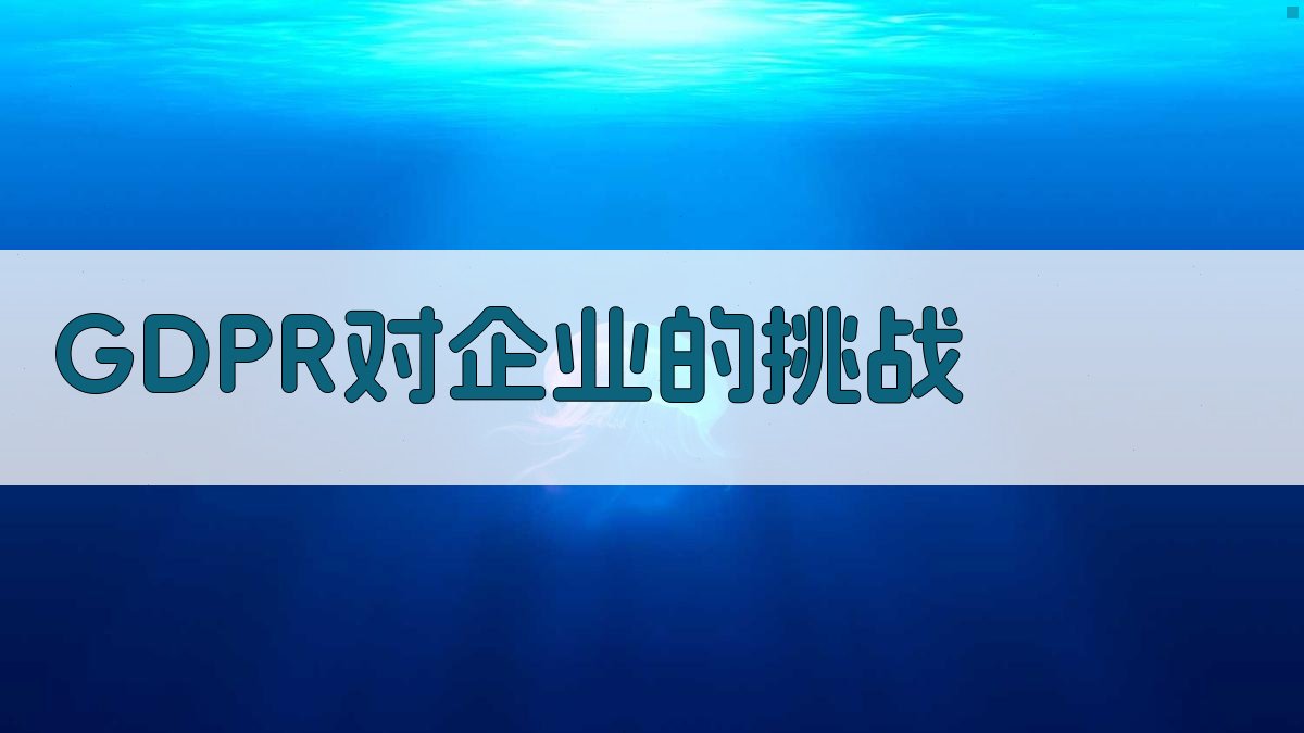 GDPR对企业的挑战 图2