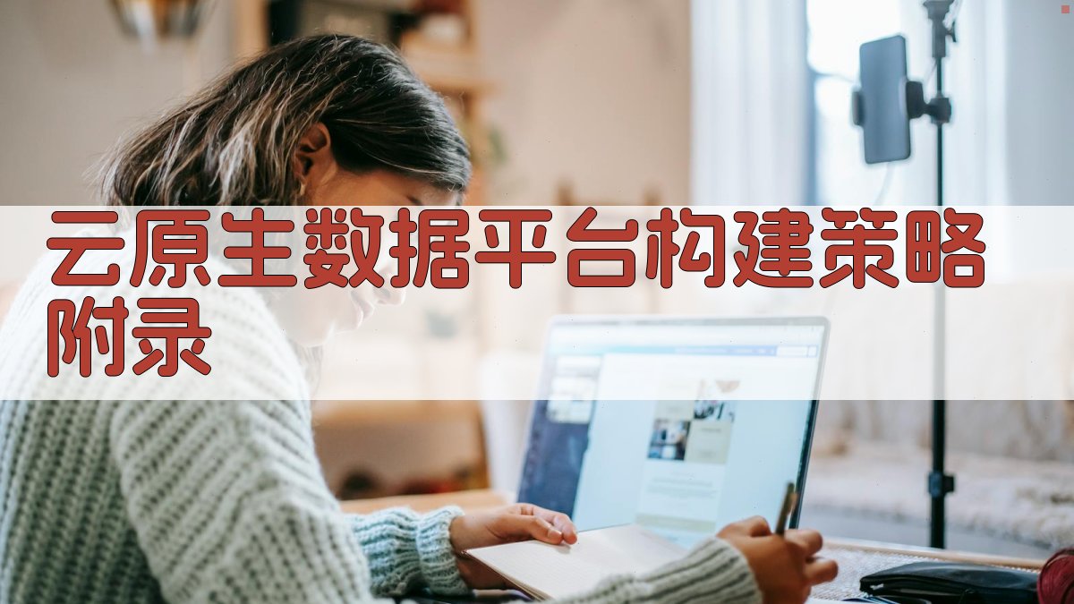 云原生数据平台构建策略 · 附录 图5