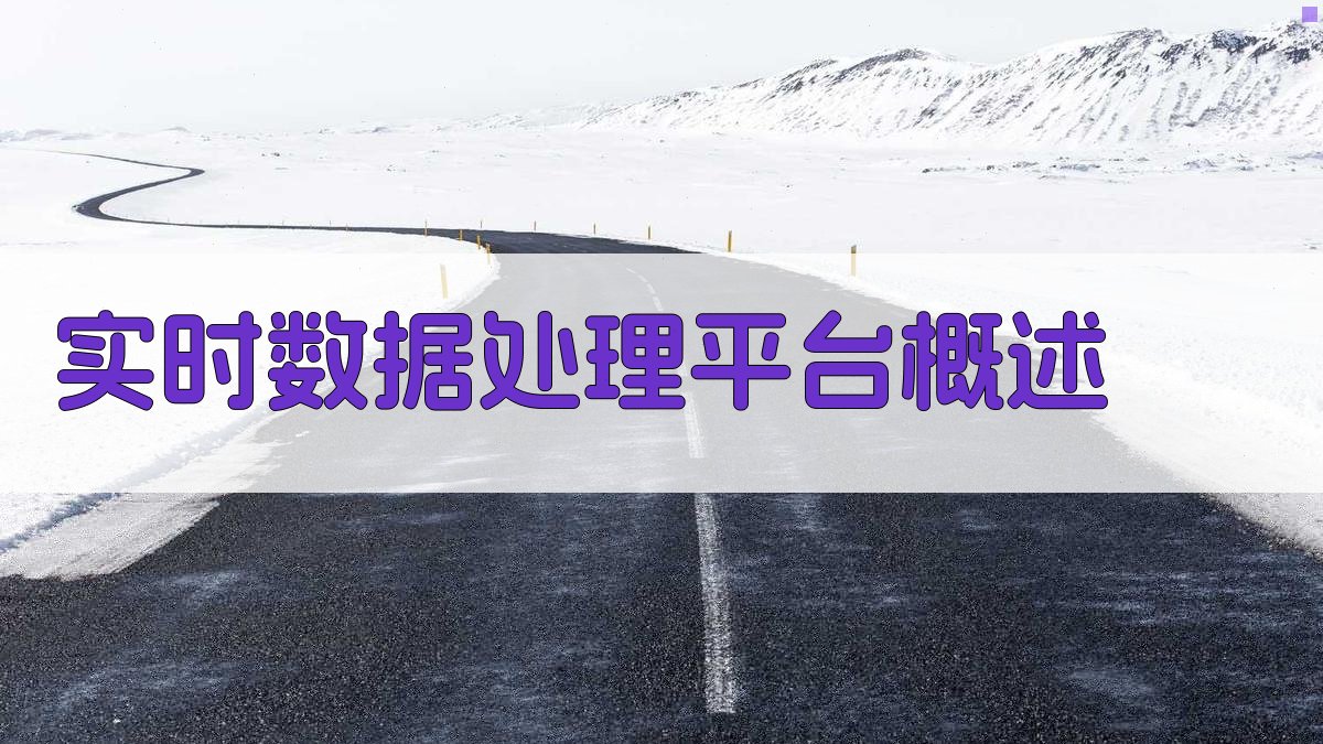 实时数据处理平台架构设计与关键技术