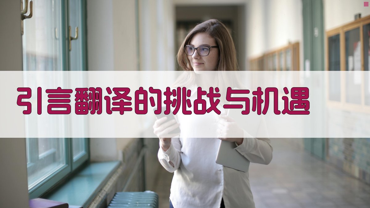 引言翻译的挑战与机遇 图1