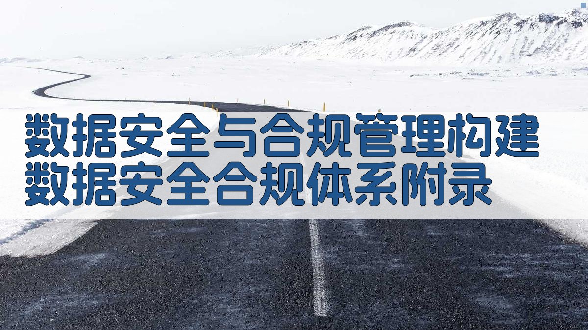 数据安全与合规管理构建数据安全合规体系 · 附录 图4