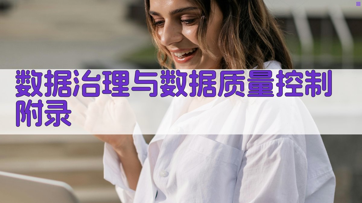 数据治理与数据质量控制 · 附录 图2