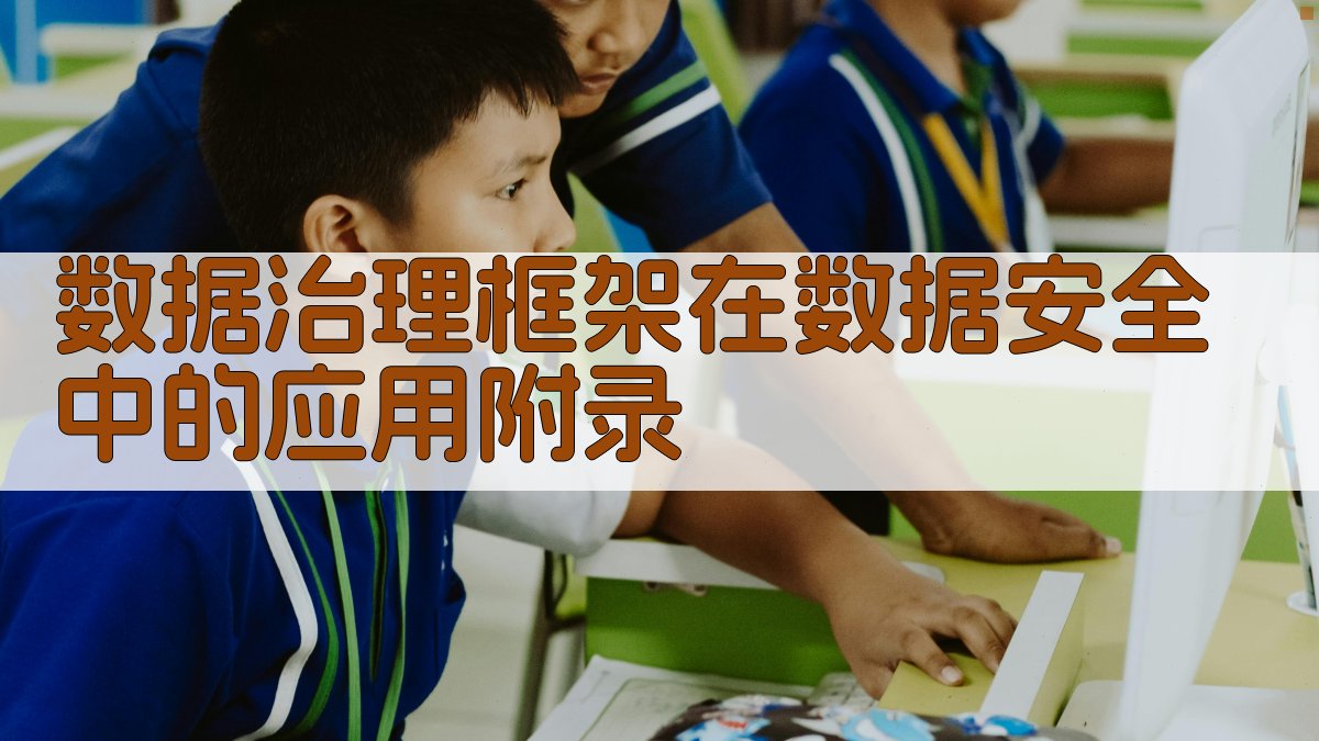 数据治理框架在数据安全中的应用 · 附录 图5