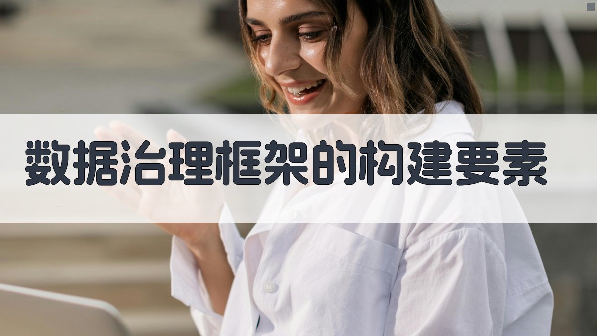 数据治理框架的构建要素 图2