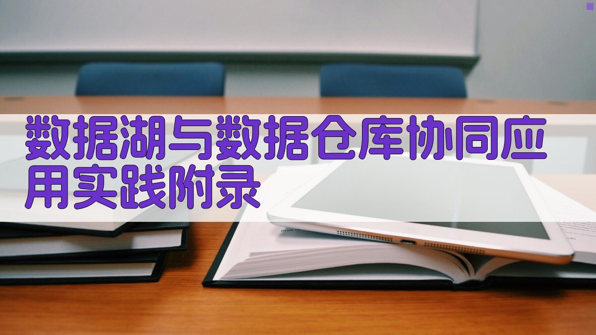 数据湖与数据仓库协同应用实践 · 附录 图3