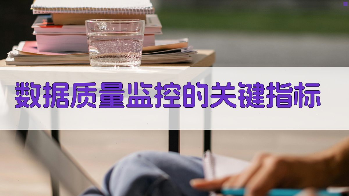 数据质量监控的关键指标 图1