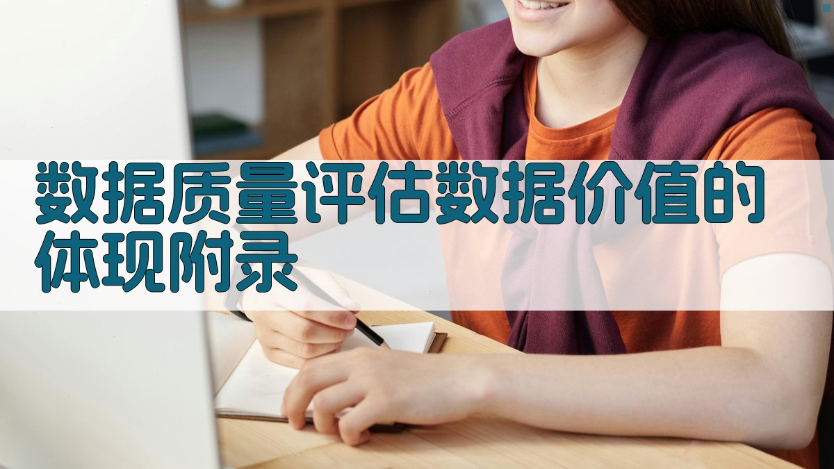 数据质量评估数据价值的体现 · 附录 图2