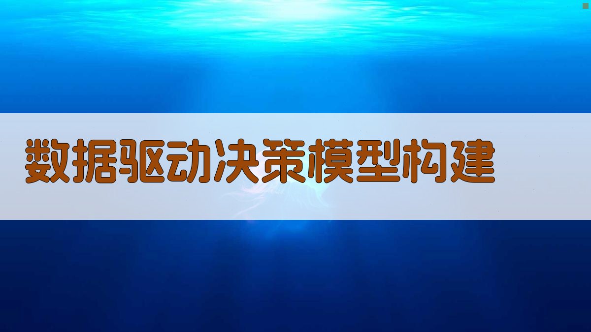 数据驱动决策模型构建 图3