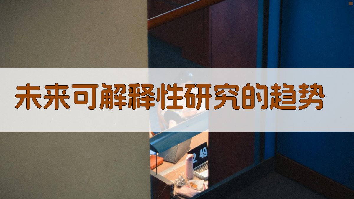 未来可解释性研究的趋势 图3