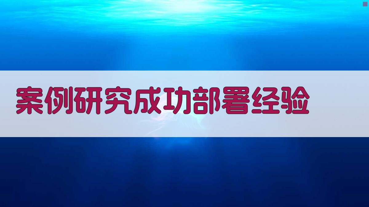 案例研究成功部署经验 图2
