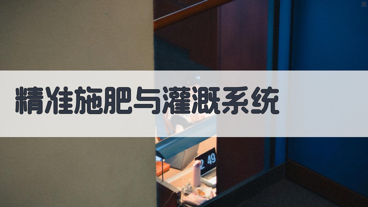 精准施肥与灌溉系统 图3