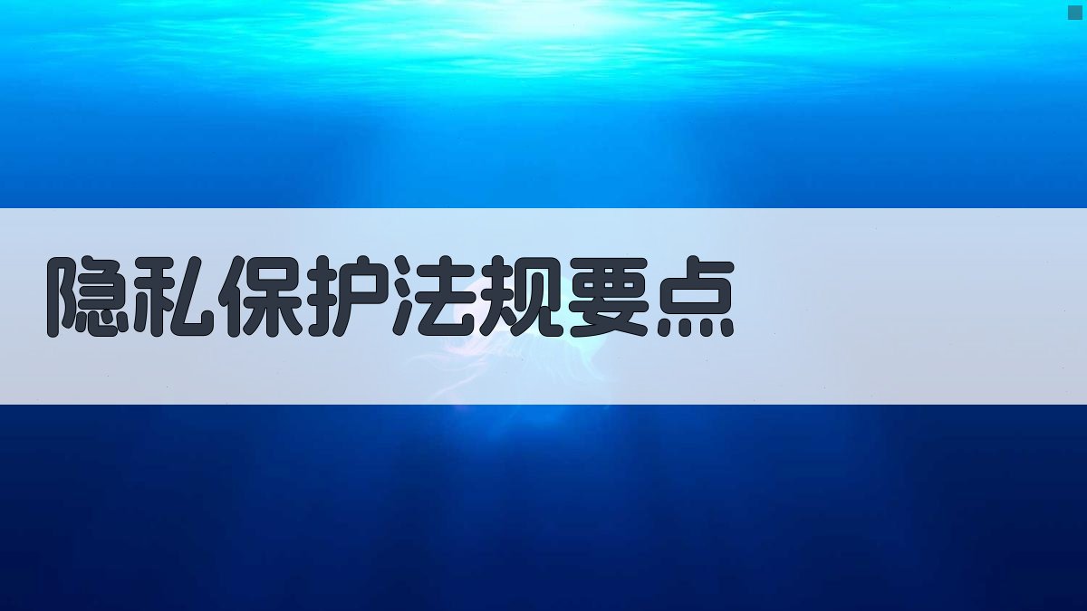 隐私保护法规要点 图2